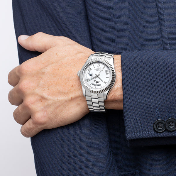 LOTUS WATCHES Mod. FREEDOM Day Date WHITE-2