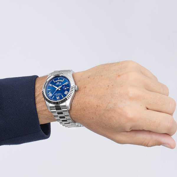 LOTUS WATCHES Mod. FREEDOM Day Date BLUE-4