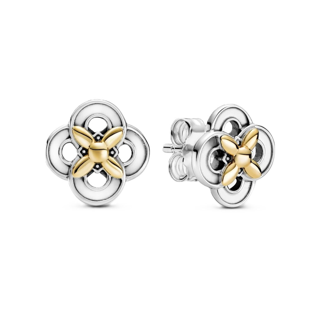 PANDORA JEWELS Mod. TWO-TONE FLOWER ***SPECIAL PRICE***-0