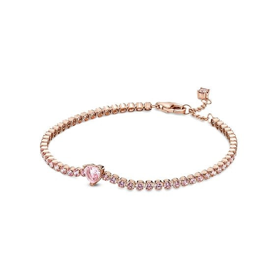 PANDORA JEWELS Mod. SPARKLING HEART TENNIS - Size 16 ***SPECIAL PRICE****-0
