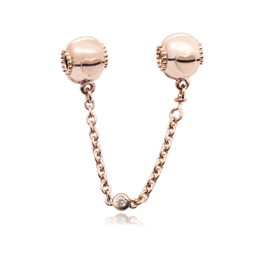 PANDORA CHARMS Mod. JEART SAFETY CHAIN-0