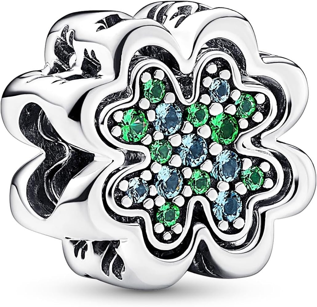 PANDORA CHARMS Mod. SPLITTABLE FOUR LEAF CLOVER-0