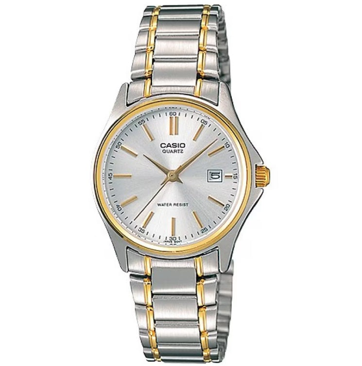 CASIO COLLECTION Mod. LADY DATE STEEL/GOLD - ARGENTEE, GOLD INDEXES-0
