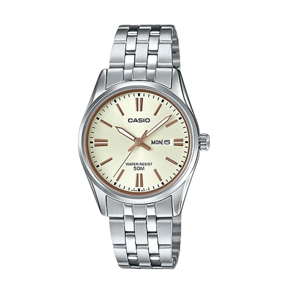 CASIO COLLECTION Mod. LADY DAY & DATE - CHAMPAGNE-0