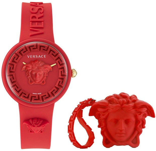 VERSACE Mod. MEDUSA POP 3H + VERSACE RED SILICON PURSE-0