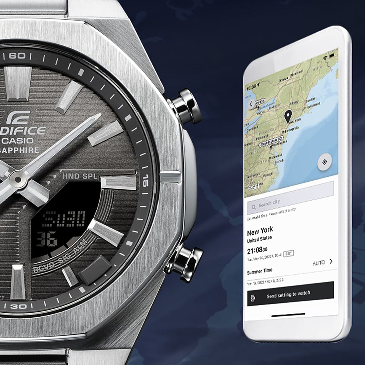 CASIO EDIFICE WATCHES Mod. ECB-S10D-8AEF-4