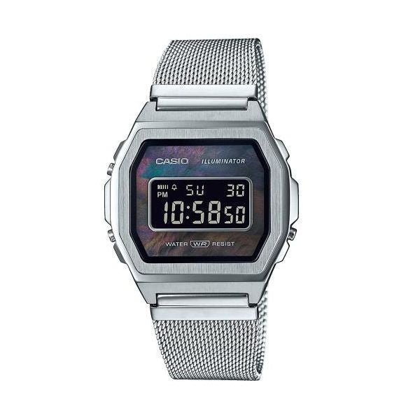 CASIO VINTAGE PREMIUM COLLECTION Silver Mesh, MOP dial-0