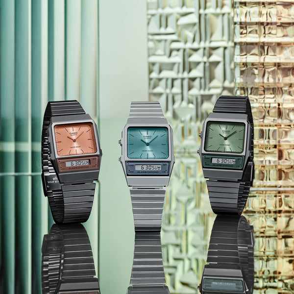 CASIO VINTAGE Mod. EDGY COLLECTION - FOREST GREEN-4