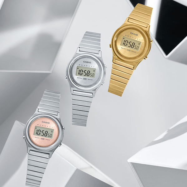 CASIO VINTAGE Mod. MINI COLLECTION SLIM ROUND - GOLD-2