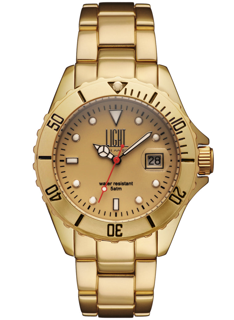 LIGHT TIME Mod. DIVER GOLD ALUMINIUM-0