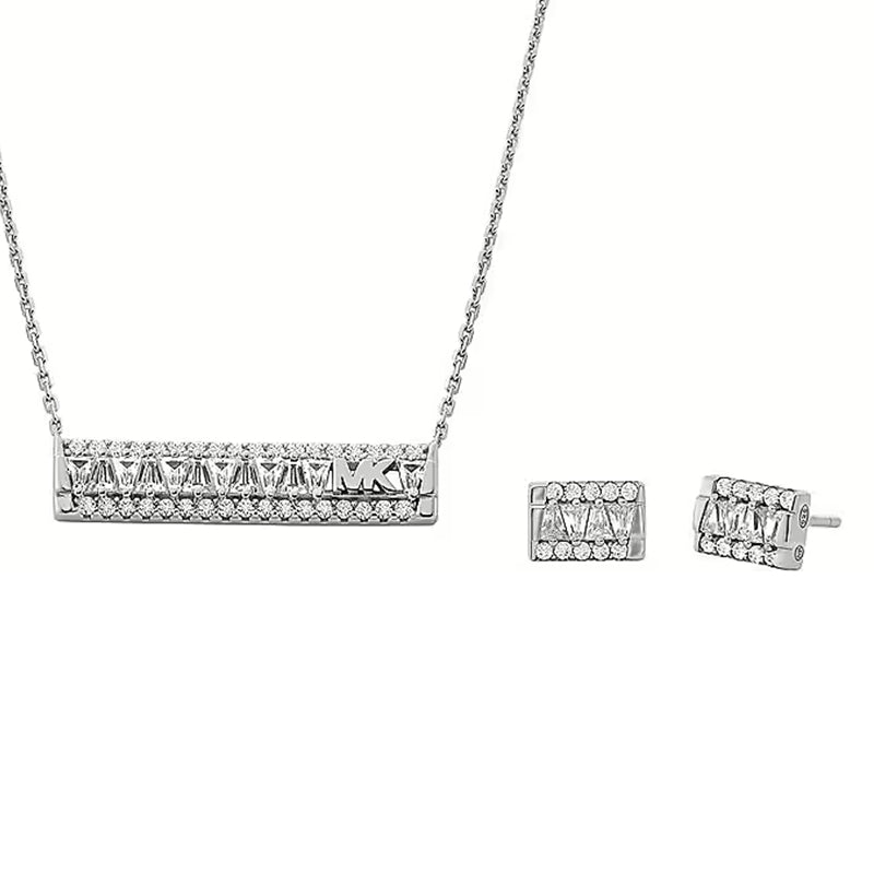 MICHAEL KORS PREMIUM SILVER COLLECTION Mod. MKC1688SET - Special Pack + Earrings-0