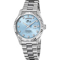 LOTUS WATCHES Mod. FREEDOM Day Date LIGHT BLUE, CRYSTAL INDEXES-0