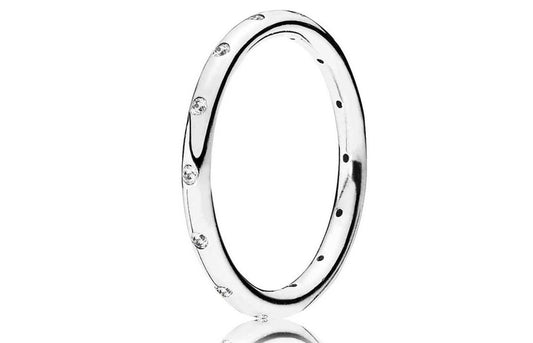 PANDORA JEWELS Mod. SIMPLE SPARKLING BAND - RING - Size 60-0