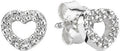 PANDORA JEWELS Mod. CUBIC ZIRCONIA  SILVER STUD EARRINGS-0