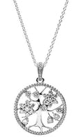 PANDORA JEWELRY Mod. SPARKLING FAMILY TREE NECKLACE