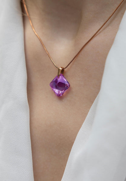 Facet Princess Pendant Necklace JS.0031-2