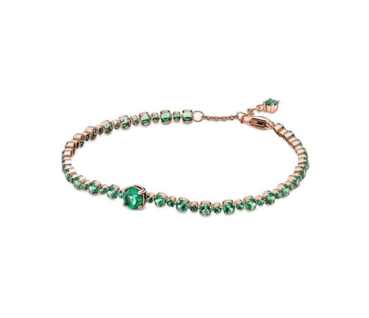 PANDORA JEWELS Mod. SPARKLING GREEN TENNIS - Size 16 ***SPECIAL PRICE****-0
