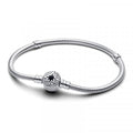 PANDORA MOMENTS Mod. NORTH STAR CLASP SNAKE CHAIN - Size 18-0