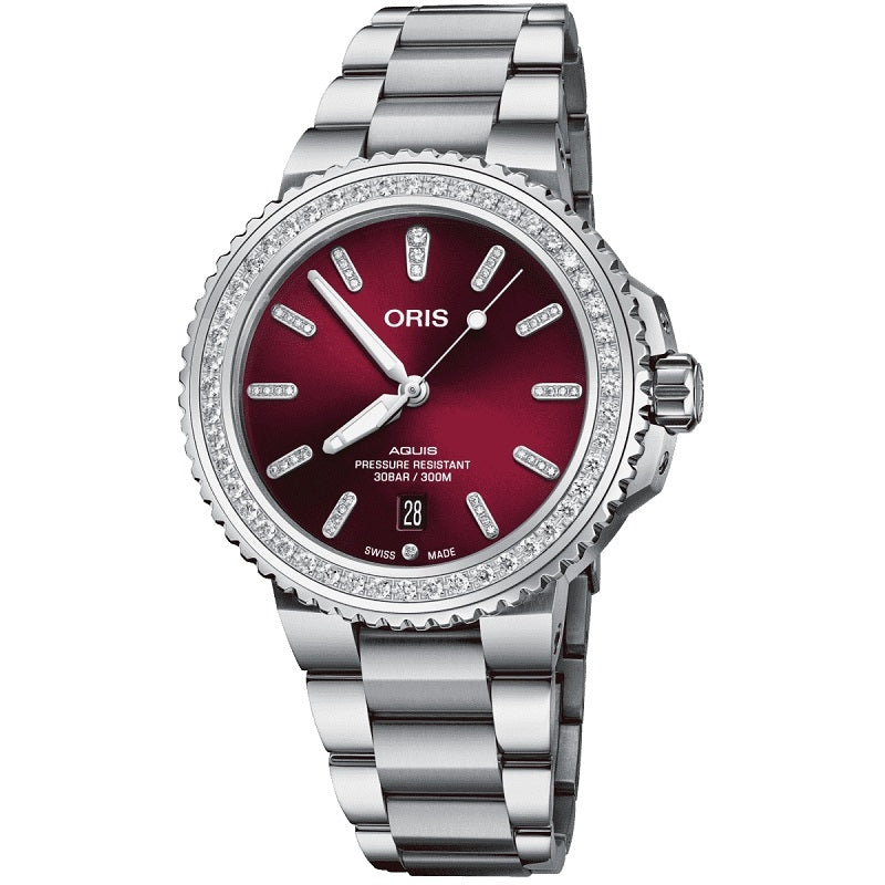 ORIS MOD. AQUIS DATE DIAMONDS-0