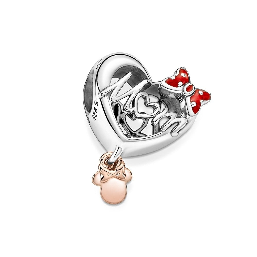 PANDORA CHARMS DISNEY COLLECTION Mod. MINNIE MUM HEART