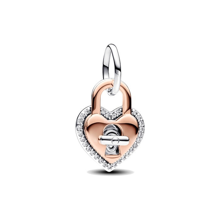 PANDORA CHARMS Mod. HEART PADLOCK