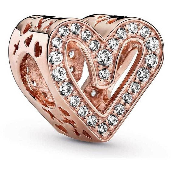 PANDORA CHARMS Mod. SPARKLING FREEHAND HEART