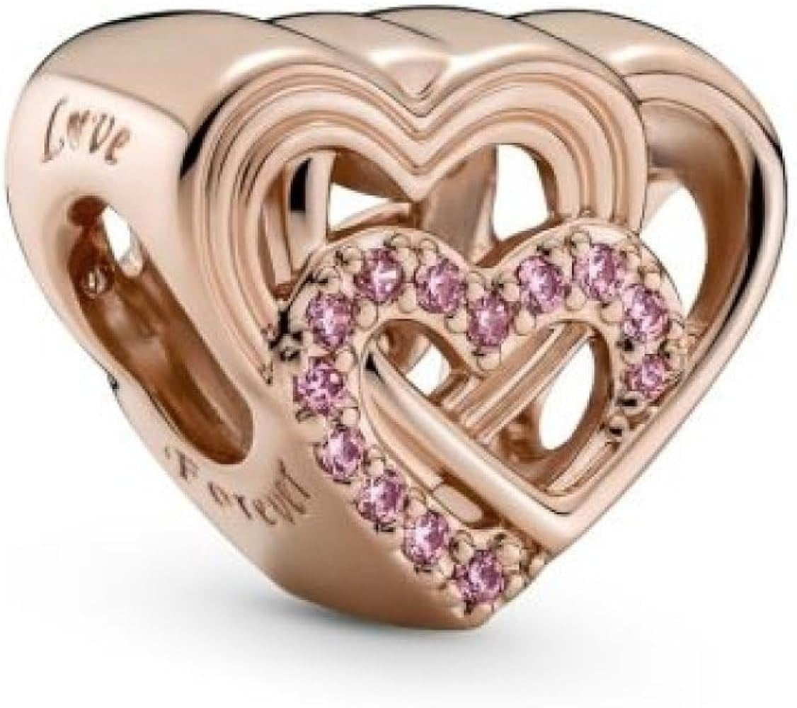 PANDORA CHARMS Mod. INTERTWINED LOVE HEARTS