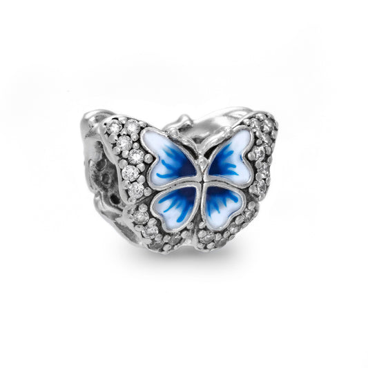 PANDORA CHARMS Mod. BLUE BUTTERFLY SPARKLING-0