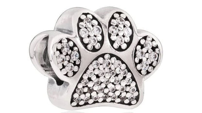 PANDORA JEWELRY Mod. SPARKLING PAW PRINT & HEART-0