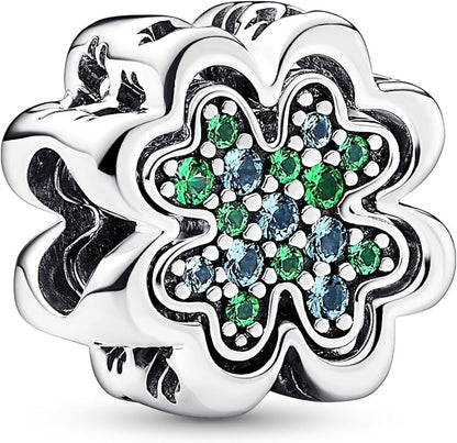 PANDORA CHARMS Mod. SPLITTABLE FOUR LEAF CLOVER-0