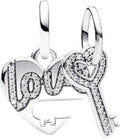 PANDORA CHARMS Mod. SPLITTABLE HEART & KEY