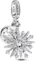 PANDORA CHARMS Mod. SPARKLING FIREWORK DOUBLE DANGLE-0