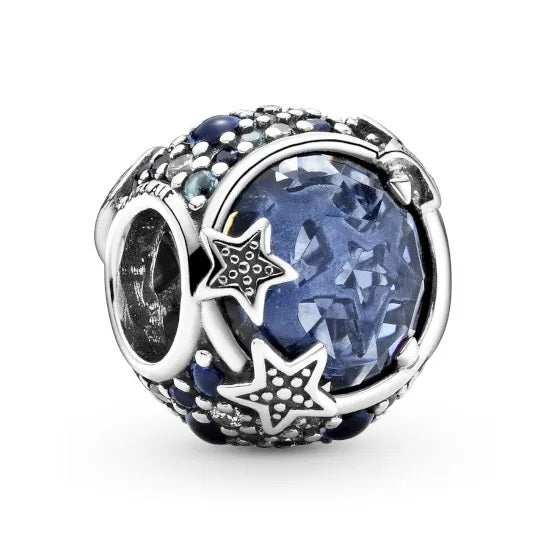 PANDORA CHARMS Mod. CELESTIAL BLUE SPARKLING STARS