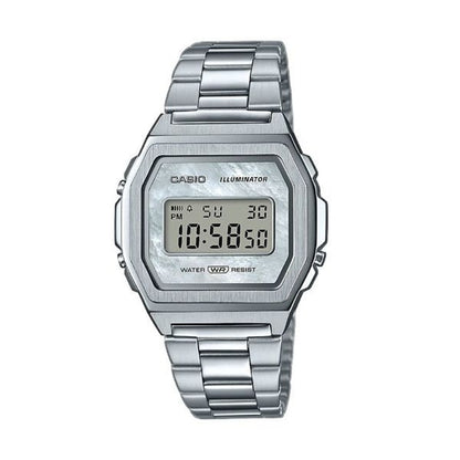 CASIO VINTAGE PREMIUM COLLECTION Steel bracelet, MOP dial-0