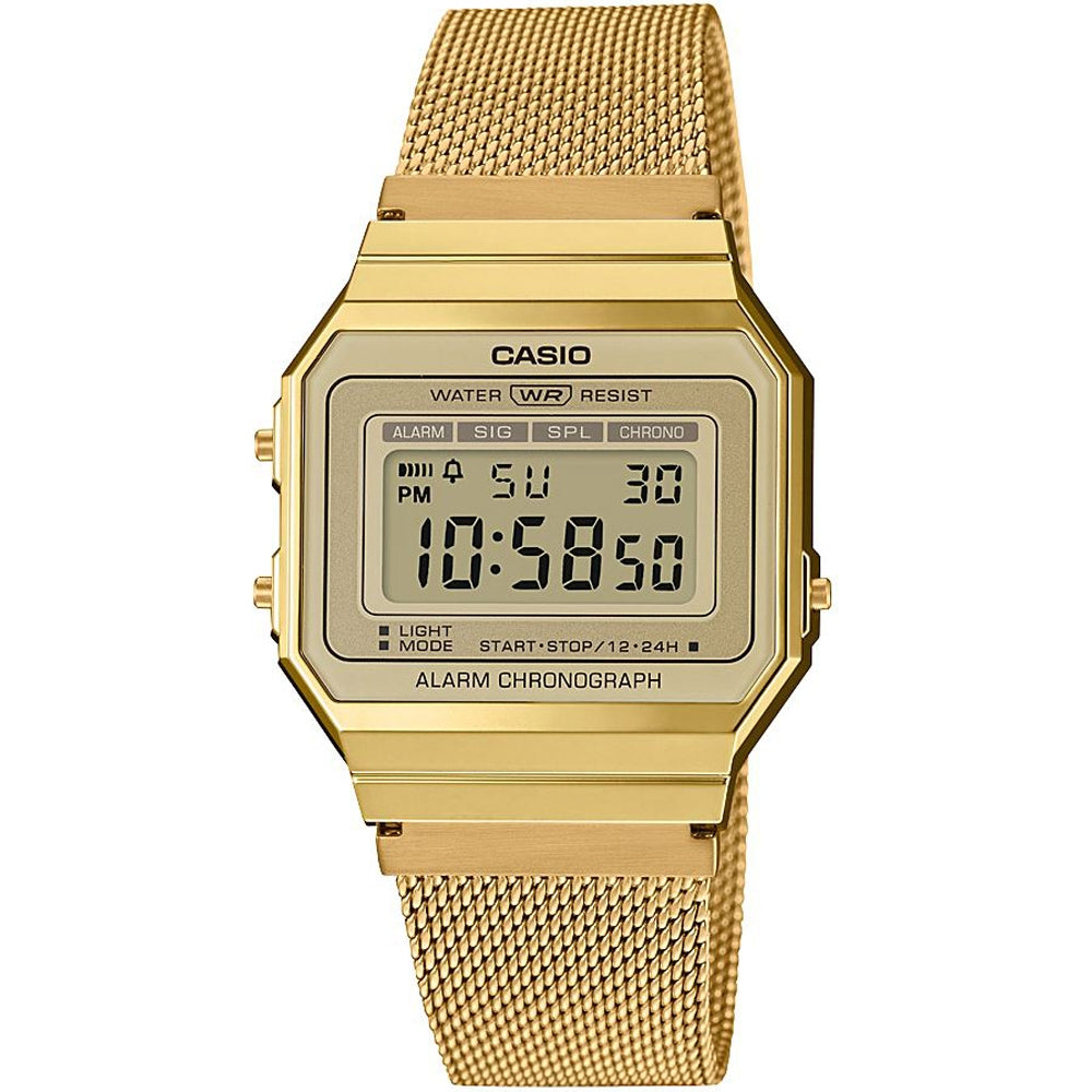 CASIO VINTAGE Mod. ICONIC SLIM DESIGN - GOLD MESH-0