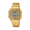 CASIO VINTAGE Mod. BLUETOOTH®  SMARTPHONE LINK - GOLD - built-in accelerometer senses body movements + steps counter-0