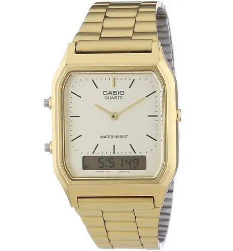 CASIO VINTAGE Mod. EDGY COLLECTION SUNRAY DIAL - GOLD-0