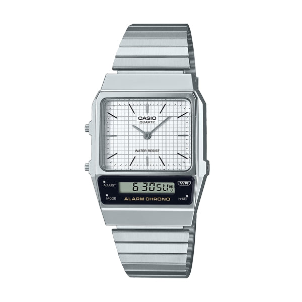 CASIO VINTAGE Mod. EDGY COLLECTION RETRO DIAL - WHITE-0