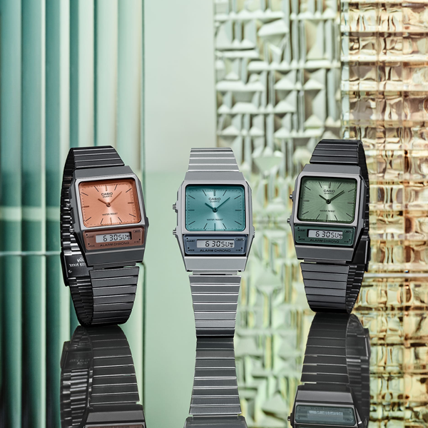 CASIO VINTAGE Mod. EDGY COLLECTION - FOREST GREEN-2