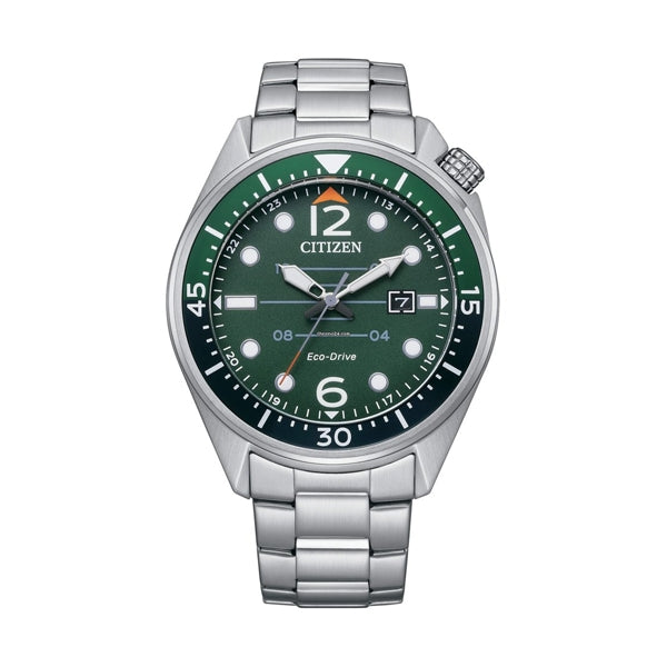 CITIZEN silver/green