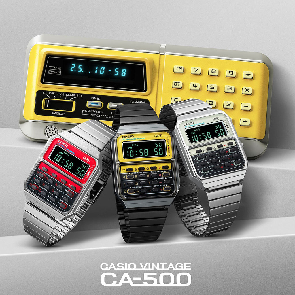 CASIO VINTAGE Mod. CALCULATOR EDGY COLLECTION - YELLOW ***SPECIAL PRICE***-2