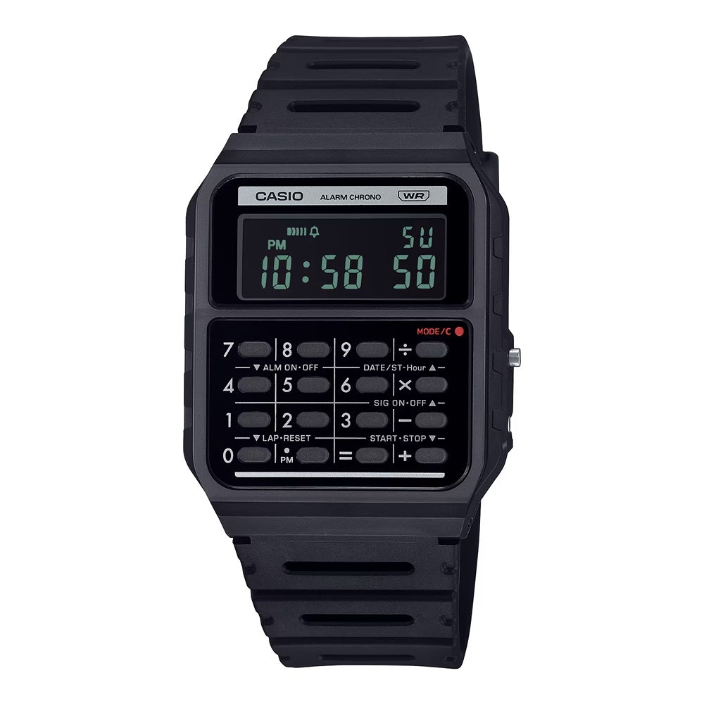 CASIO VINTAGE Mod. CALCULATOR EDGY COLLECTION - FULL BLACK-0