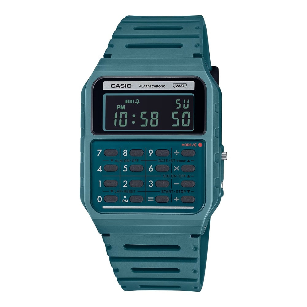 CASIO VINTAGE Mod. CALCULATOR EDGY COLLECTION - FOREST GREEN-0