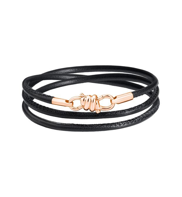 DODO Mod. DBB9008KNOT0LEN9RM Gold 9kt - Black