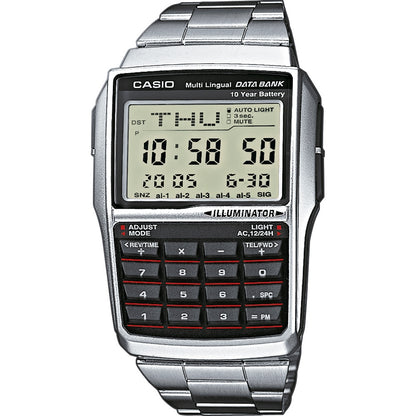 CASIO DATABANK CALCULATOR STEEL - SILVER-0