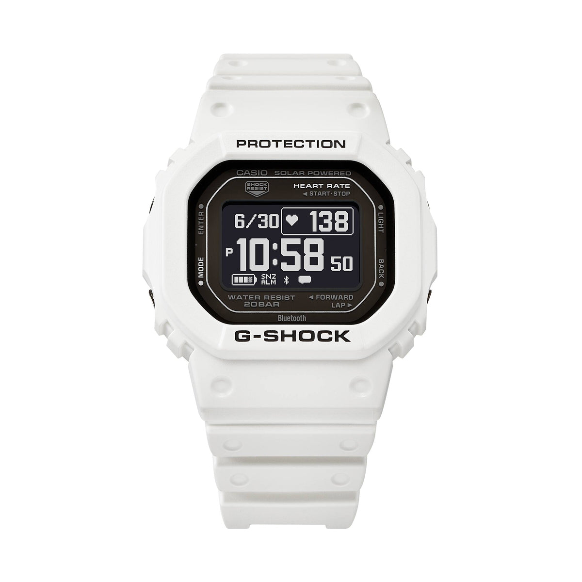 CASIO G-SHOCK Mod. G-SQUAD THE ORIGIN White - HEART RATE SERIE-1