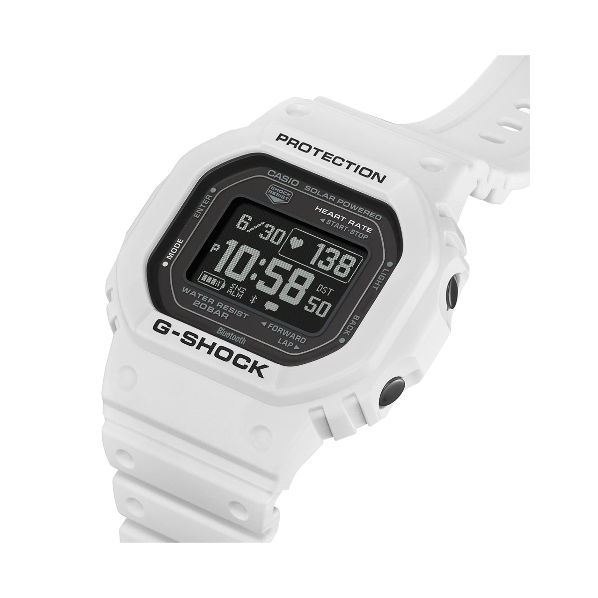 CASIO G-SHOCK Mod. G-SQUAD THE ORIGIN White - HEART RATE SERIE-3