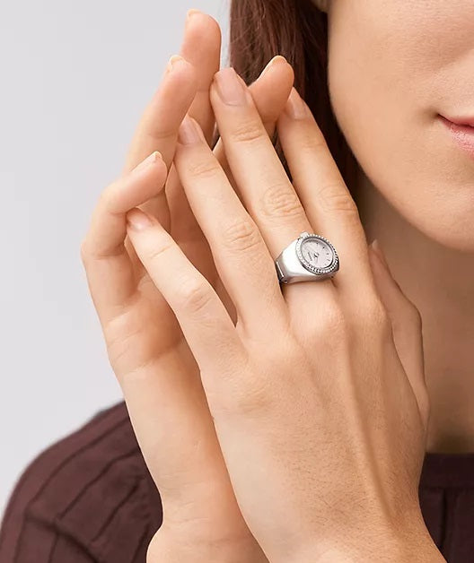 FOSSIL silver 6