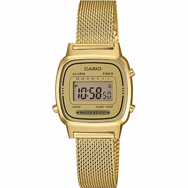CASIO VINTAGE Mod. ICONIC MINI STEEL - GOLD MESH-0