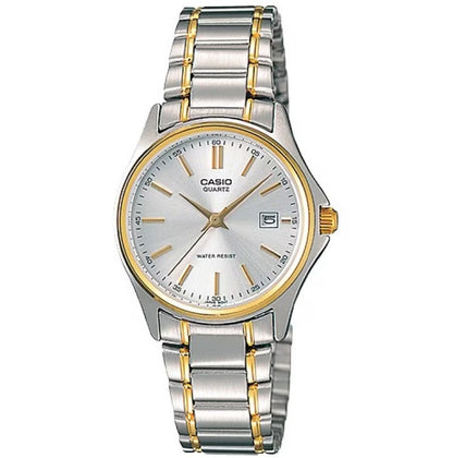 CASIO COLLECTION Mod. LADY DATE STEEL/GOLD - ARGENTEE, GOLD INDEXES-0